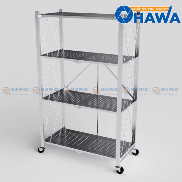 Kệ nhà bếp Ohawa sử dụng chất liệu inox 201 cao cấp, sáng bóng